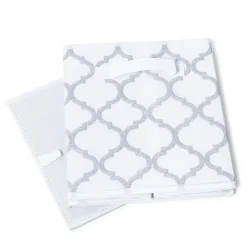 KSP Collapsible 'Ogee' Non-Woven Storage Bin (Silver) 10x10x11