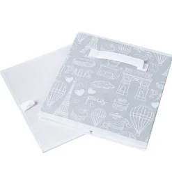 KSP Collapsible 'Paris' Non-Woven Storage Bin (Grey) 10x10x11
