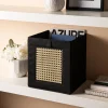 KSP Collapsible 'Wicker' Non-Woven Storage Bin (Black)