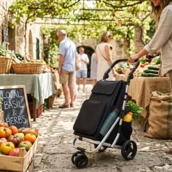KSP Colleen 'Solid' Shopping Trolley (Black)