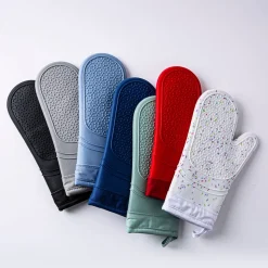 KSP Colour Splash Lined Silicone Oven Mitt - Set of 2 (Slate)