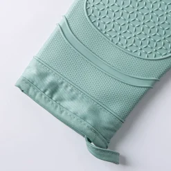 KSP Colour Splash Lined Silicone Oven Mitt - Set of 2 (Sage)