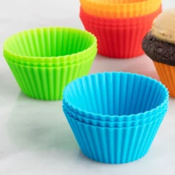 KSP Colour Splash Silicone Cupcake Liners - Set of 12