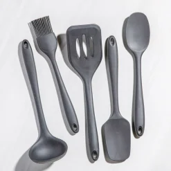 KSP Colour Splash Silicone Utensil Spoon (Black)