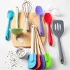 KSP Colour Splash Silicone Utensil Spoonula (Black)