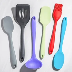 KSP Colour Splash Silicone Utensil Spoonula (Black)