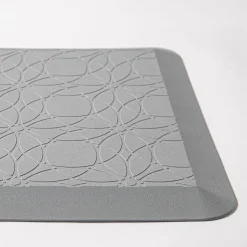 KSP Comfort 'Geometric Floral' Anti-Fatigue Mat 51x91cm (Grey)