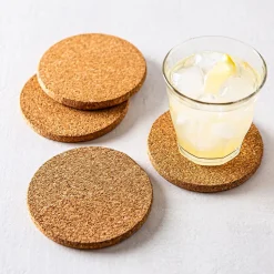 KSP Cork Round Coaster - Set of 4 (Natural)
