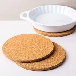 KSP Cork Round Trivet - Set of 3 (Natural)