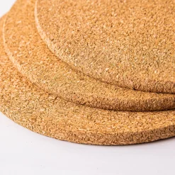 KSP Cork Round Trivet - Set of 3 (Natural)