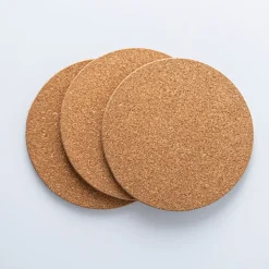 KSP Cork Round Trivet - Set of 3 (Natural)
