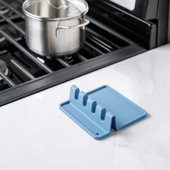 KSP Countersmart Silicone Utensil/Spoon Rest (Slate Blue)