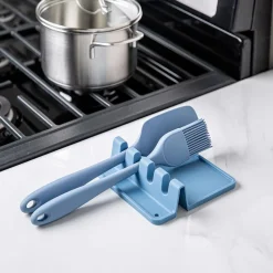 KSP Countersmart Silicone Utensil/Spoon Rest (Slate Blue)