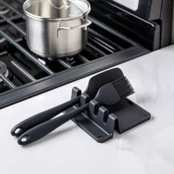KSP Countersmart Silicone Utensil/Spoon Rest (Black)