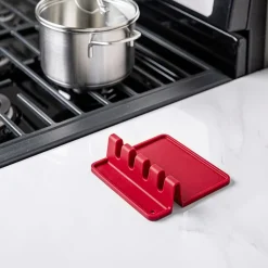 KSP Countersmart Silicone Utensil/Spoon Rest (Red)