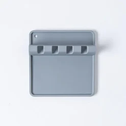 KSP Countersmart 'W/Drip Pad' Silicone Utensil-Spoon Rest (Grey)