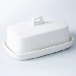 KSP Country Porcelain Butter Dish (White)