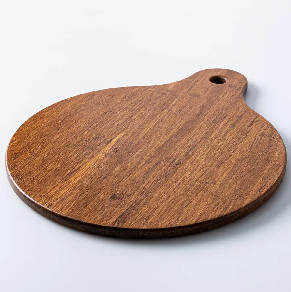 KSP Crushed Bamboo Cutting Board Round (Dark Brown)
