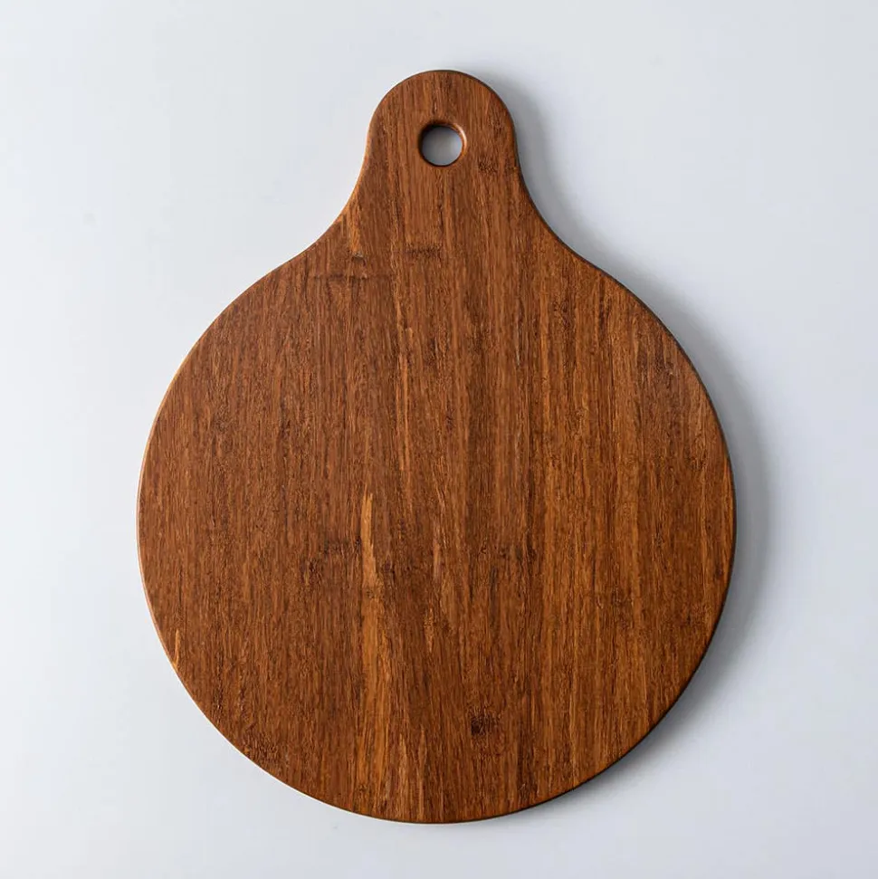 KSP Crushed Bamboo Cutting Board Round (Dark Brown)