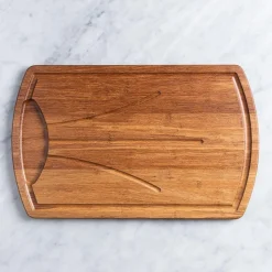 KSP Crushed 'Carve' Bamboo Cutting Board (Dark Brown)