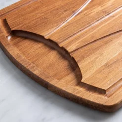 KSP Crushed 'Carve' Bamboo Cutting Board (Dark Brown)