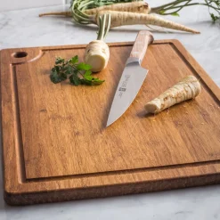 KSP Crushed 'Groove' Bamboo Cutting Board 30x24 cm