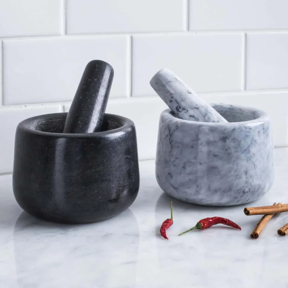 KSP Crush 'Marble' Mortar and Pestle - Large (White)