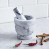 KSP Crush 'Marble' Mortar and Pestle - Small (White)
