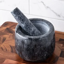 KSP Crush 'Marble' Mortar and Pestle - Large (Dark Grey)