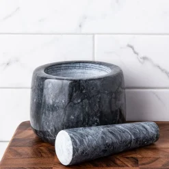 KSP Crush 'Marble' Mortar and Pestle - Large (Dark Grey)