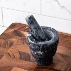 KSP Crush 'Marble' Mortar and Pestle - Small (Dark Grey)