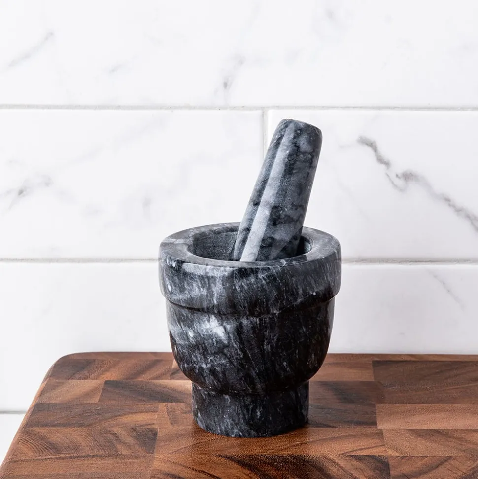 KSP Crush 'Marble' Mortar and Pestle - Small (Dark Grey)