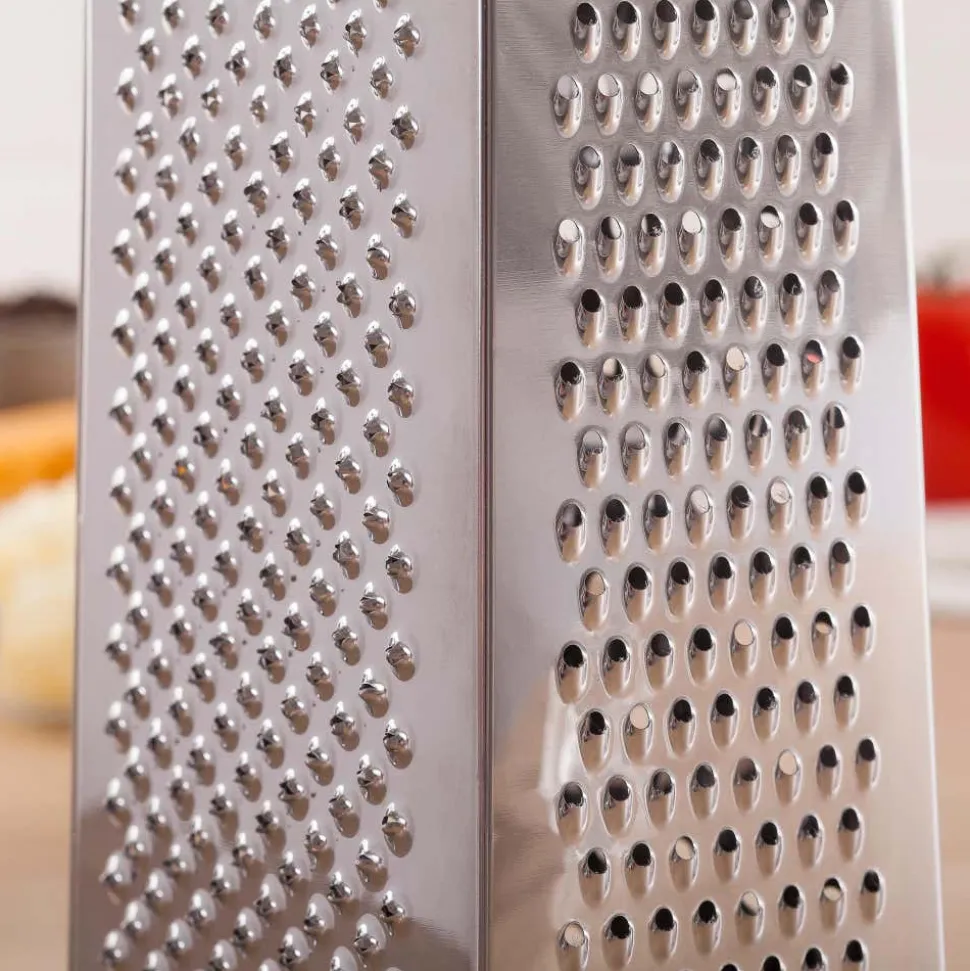 KSP Cuisine Tower Grater 4-Sided Box (Black/Stainless Steel)