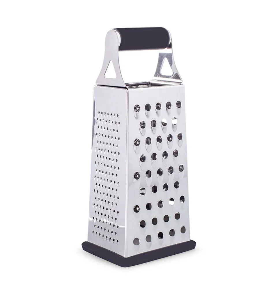 KSP Cuisine Tower Grater 4-Sided Box (Black/Stainless Steel)
