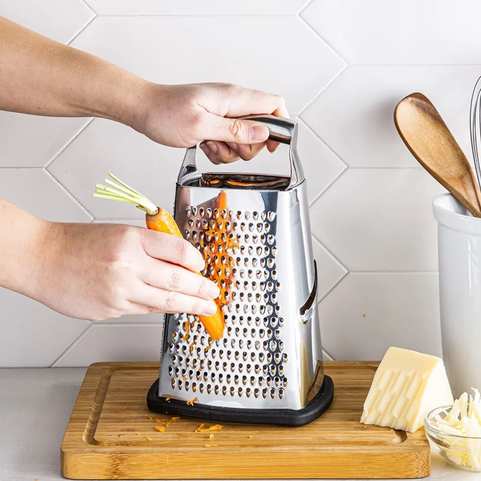 KSP Cuisine Tower Grater 4-Sided Box (Stainless Steel)
