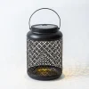 KSP Daisy 'Coin' Solar LED Metal Lantern (Black)