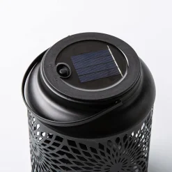 KSP Daisy Metal Lantern 12 x 12 x 16.5cm (Black)