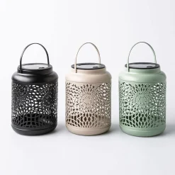 KSP Daisy Metal Lantern 12 x 12 x 16.5cm (Taupe)