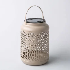 KSP Daisy Metal Lantern 12 x 12 x 16.5cm (Taupe)