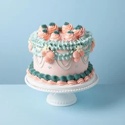 KSP Dessert Cake Plate with Glass Lid (White)