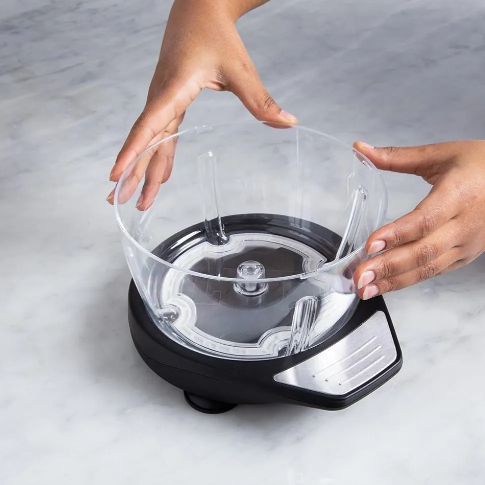 KSP Easy Chop Rotating Food Chopper (Black/Stainless Steel)