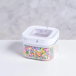 KSP Easy Lock 'Square' Acrylic Canister with Locking Lid (0.45 L)