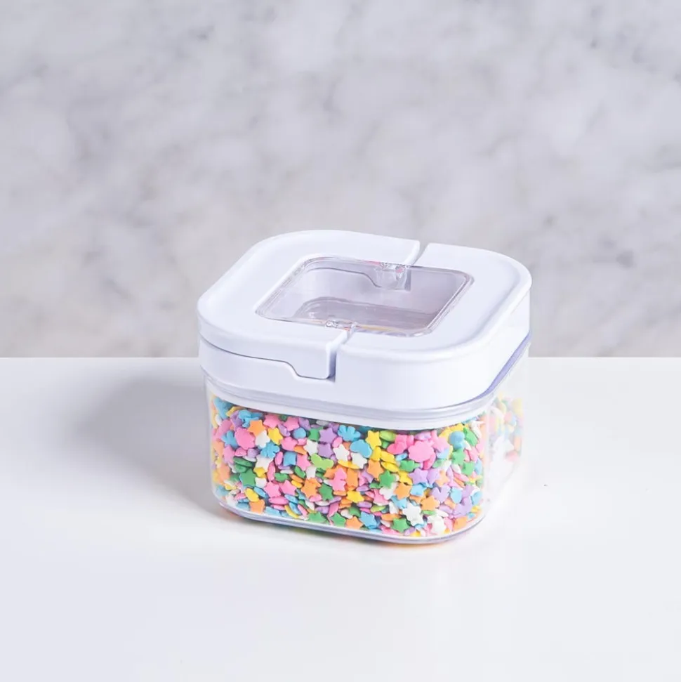 KSP Easy Lock 'Square' Acrylic Canister with Locking Lid (0.45 L)