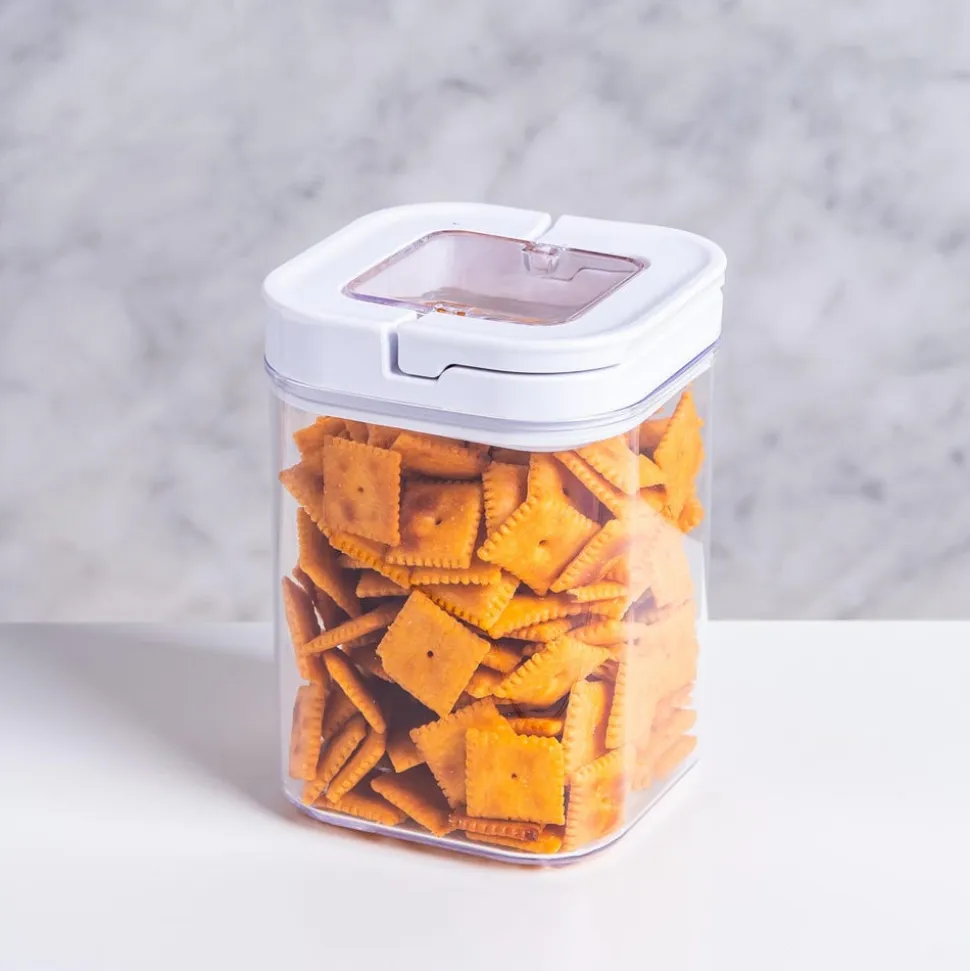 KSP Easy Lock 'Square' Acrylic Canister with Locking Lid (1.1 L)
