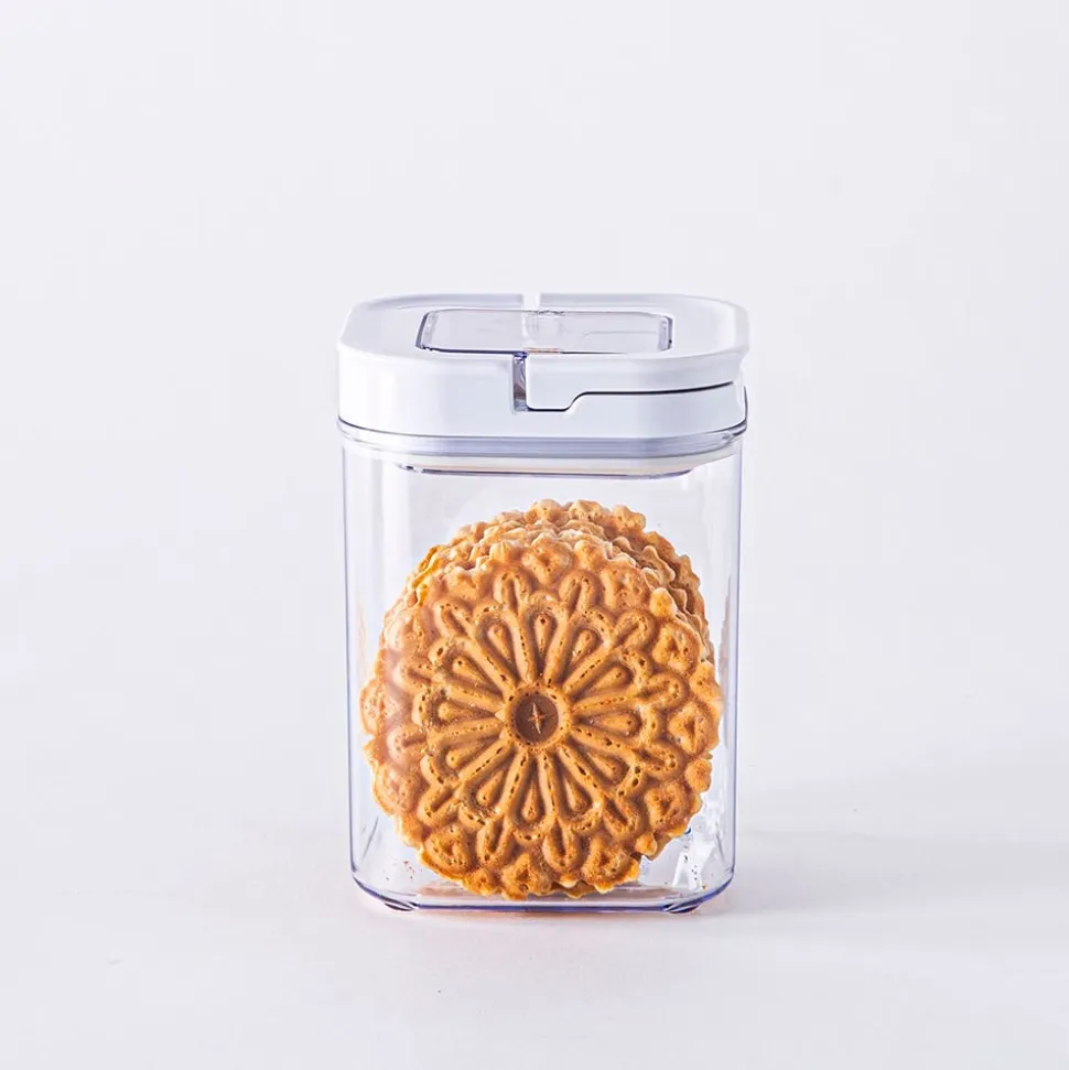 KSP Easy Lock 'Square' Acrylic Canister with Locking Lid (1.1 L)