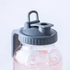 KSP Easypour 'Wide Mouth' Glass Mason Jar Pitcher (Clear/Grey)