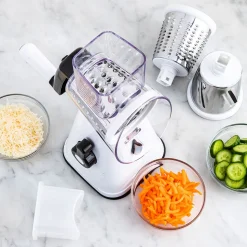 KSP Easy Prep Drum Slicer-Grater (White/Black)
