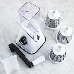 KSP Easy Prep Drum Slicer-Grater (White/Black)