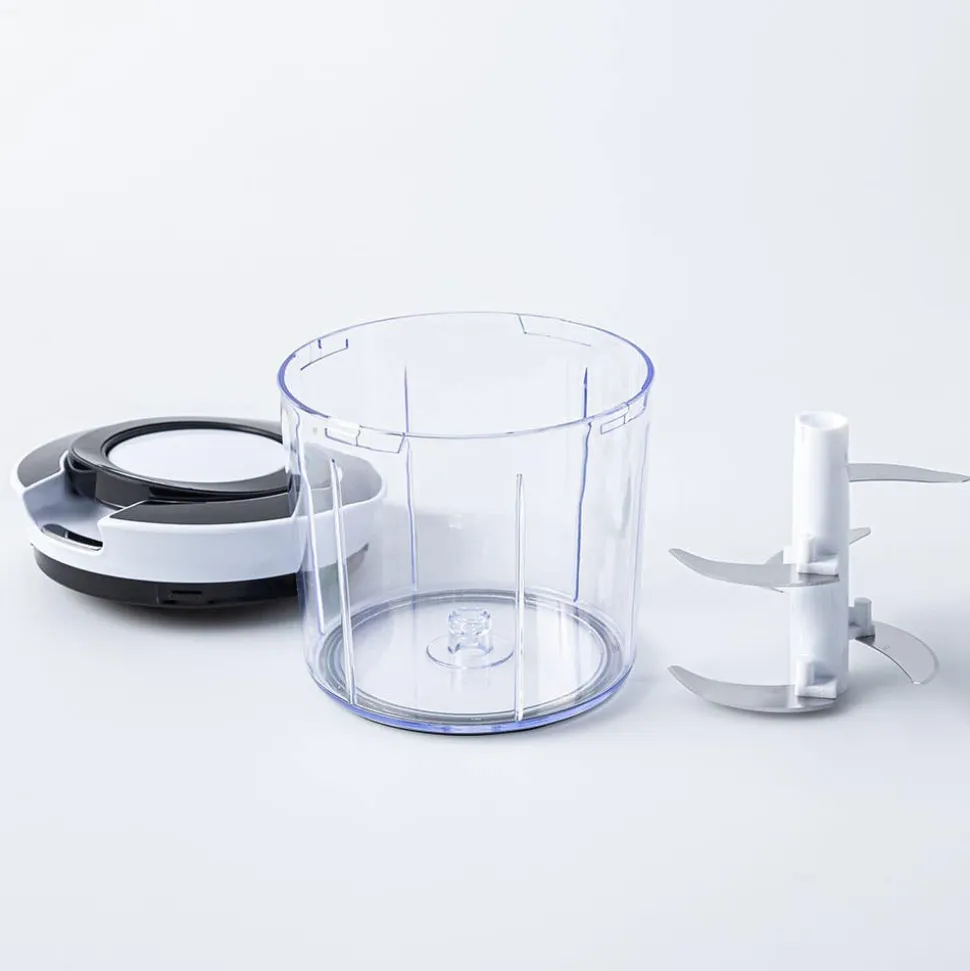 KSP Easy Pull Manual Vegetable Chopper (Black/White)
