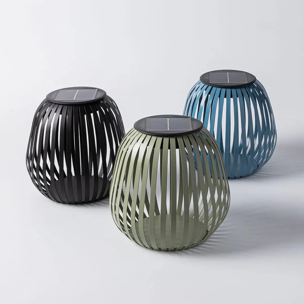 KSP Eclipse Solar LED Metal Lantern (Sage) 19.5 cm dia. x 19 cm